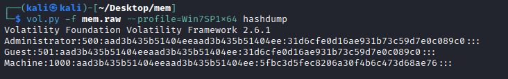 Hashdump